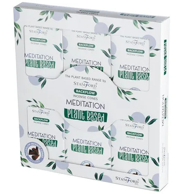Plant Based Backflow Incenso Cones Meditation — foto 1