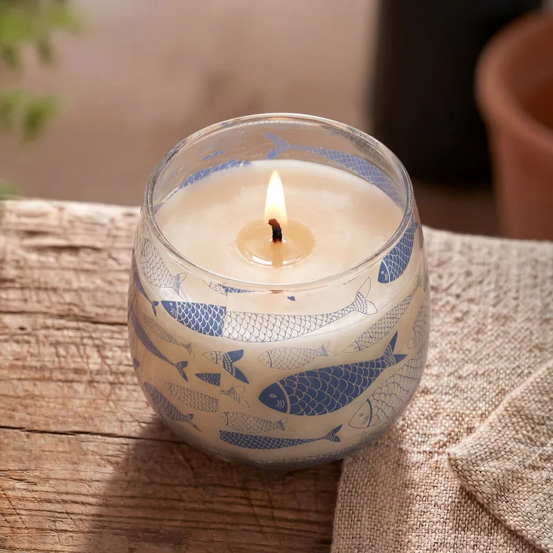Medium Glass Jar Candele Seabreeze — foto 3