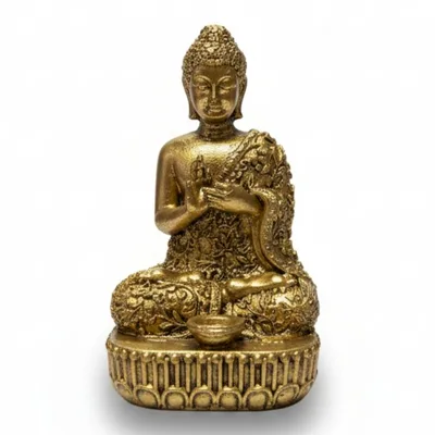Brass Miniature Gods - Buddha (110gms) - 76mm