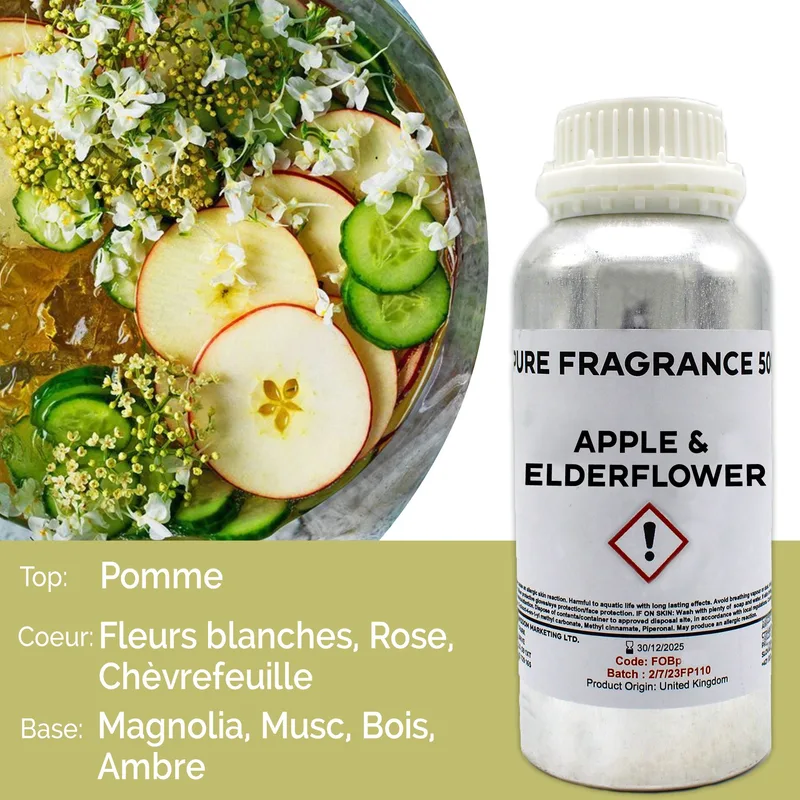 Apple & Elderflower Puro Profumo Olio 500ml — foto 1