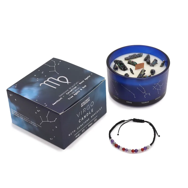 Zodiac Crystal Candela with Gemstone Bracelet Virgo — foto 2