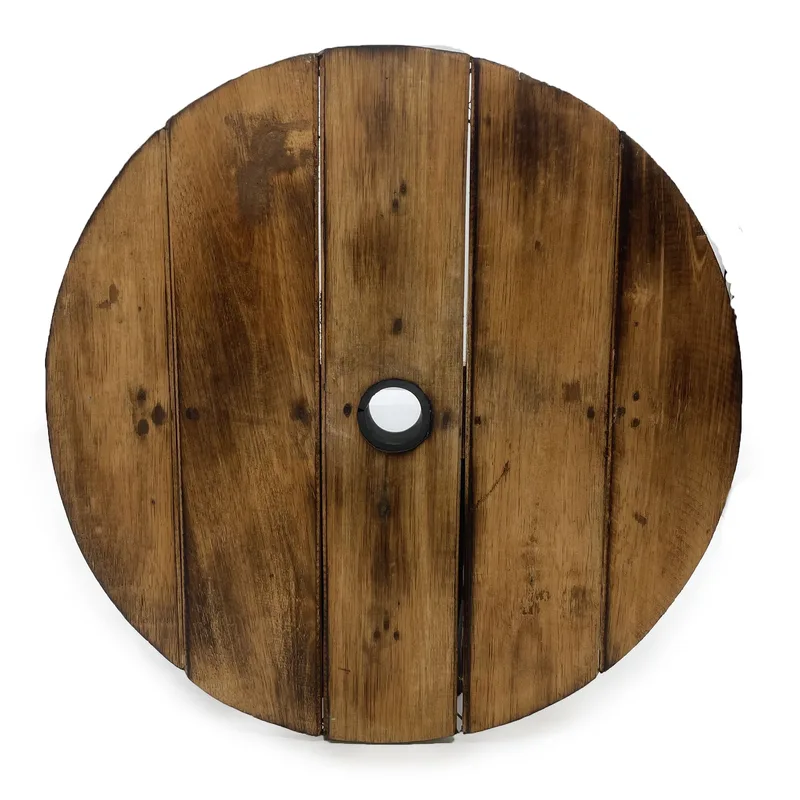 Beer Barrel Stool & Parasol Stand – Naturale Legno 38 x 32 cm — foto 6
