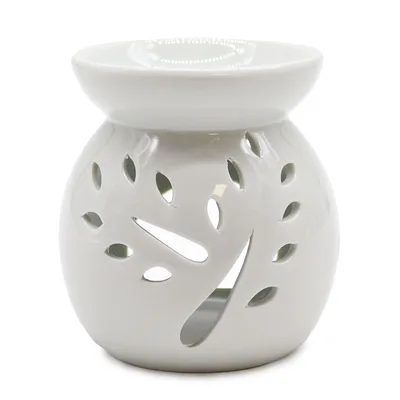 Lrg Classic Bianco Olio Bruciatore - Albero Cut-out