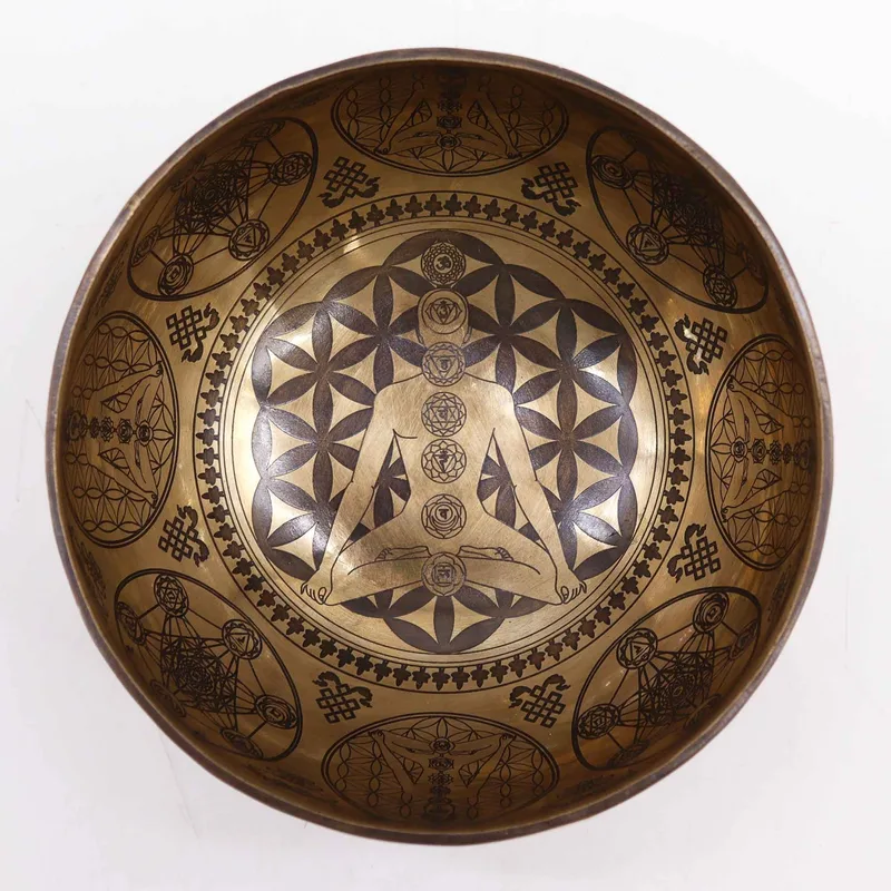 Tibetan Healing Engraved Bowl - 16cm - 7 Chakra — foto 1