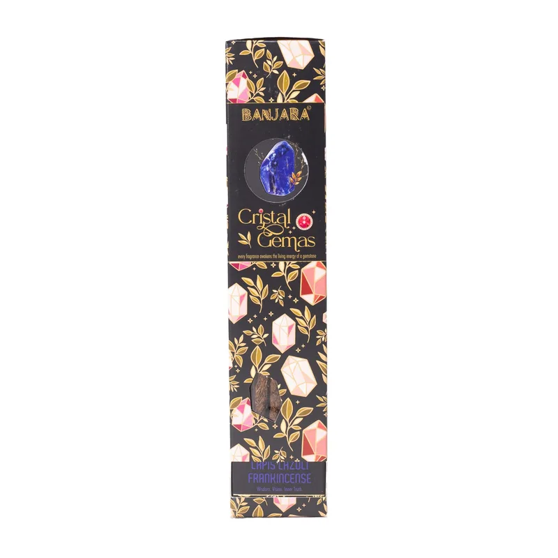 Banjara Cristal Gemas Incenso Sticks - Lapis Lazuli Frankincense