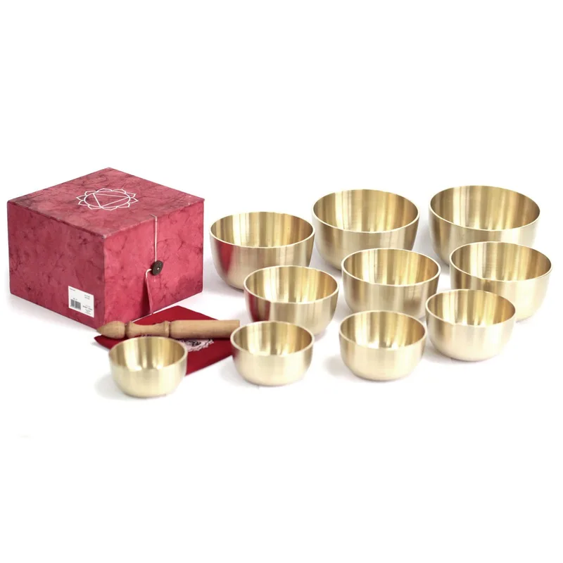 Set of 10 Bell Metal Bowls — foto 3