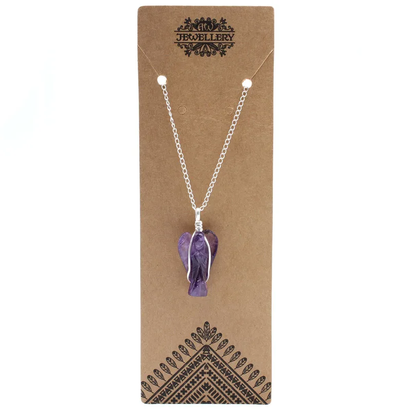 Gemstone Guardian Angel Pendant Amethyst — foto 1