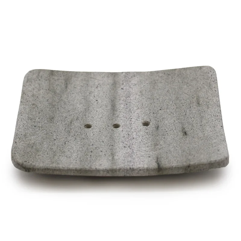 Square Shaped Ziolit Stone Sapone Dish