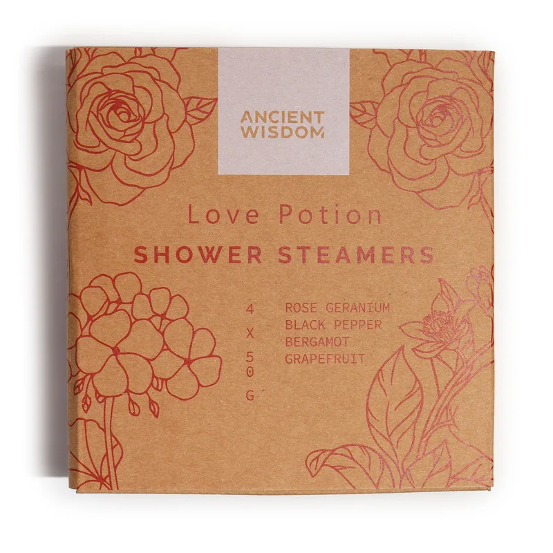 Zen Shower Steamers - Therapy Wellness Quartet - Love Potion (Pinky Red) — foto 1