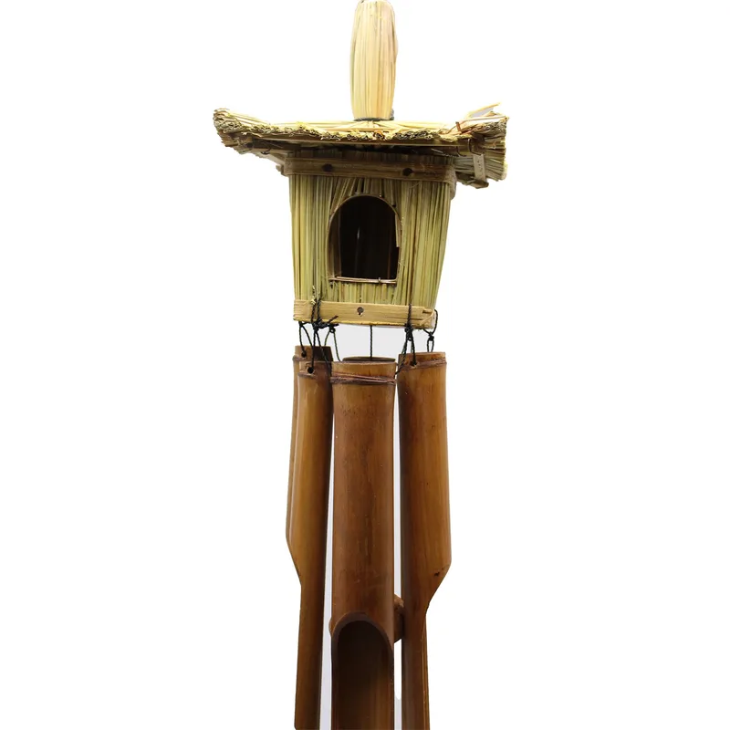 Square Seagrass Bird Scatola with Chimes 49x15cm — foto 3