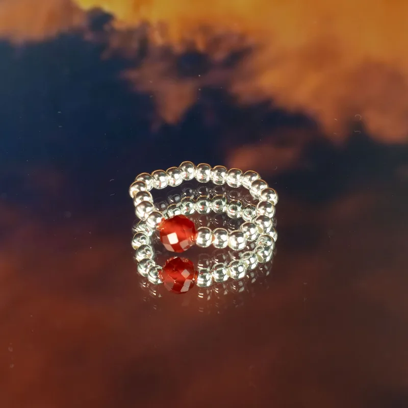 Nymph Spirit Gemstone Ring Set - Blood Moon — foto 5