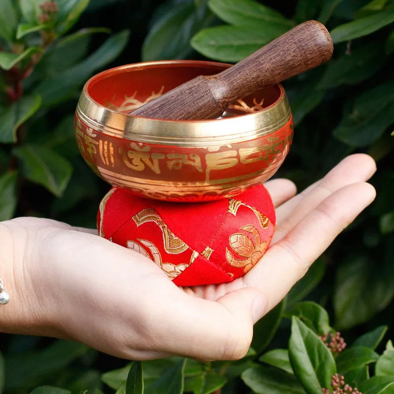 Mini Singing Bowl Gift Set Red — foto 4