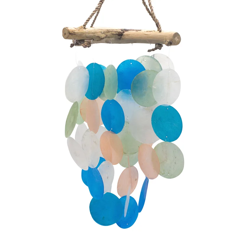 Blu & Pearl Driftwood Cross Chime — foto 3
