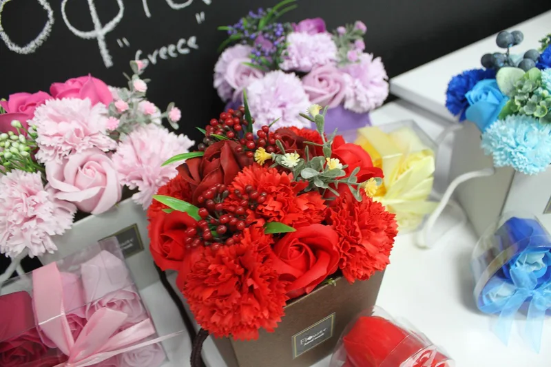 Sapone Fiore Bouqet Pink Rosa & Carnation — foto 4