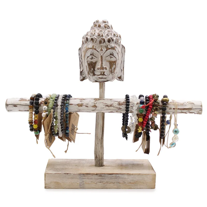 Single Branch & Buddha Stand - Whitewash — foto 3