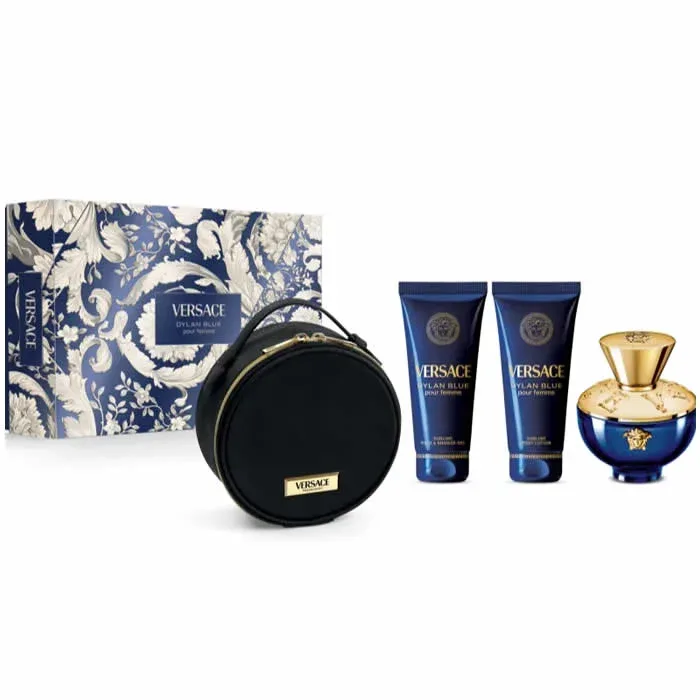 Versace Dylan Blue Pour Femme Eay De Parfum Spray 100ml Set 3 Parti