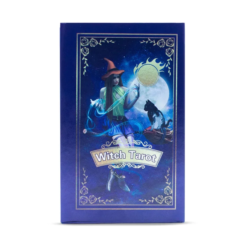 Purple Foil Tarot Card Set Witch Tarot with booklet — foto 2