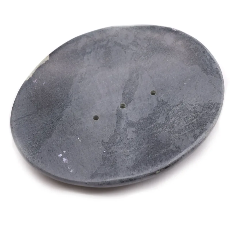 Grey Soapstone Sapone Dish 10x12cm- Classic Oval — foto 2