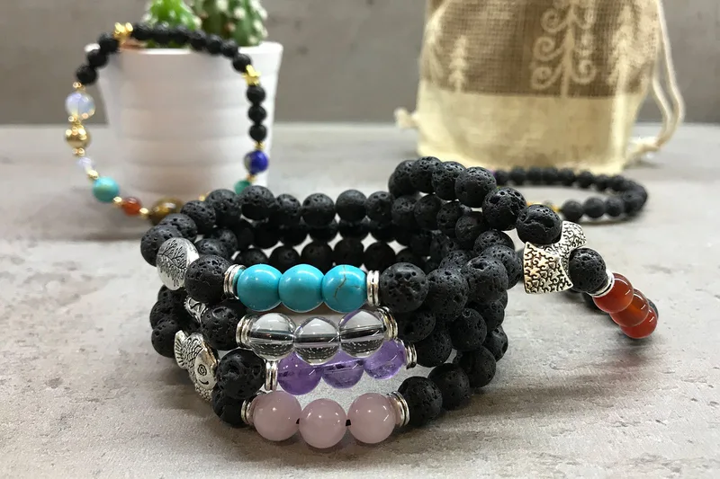 Bracciale di Pietra Lavica - Elefante Chakra — foto 2