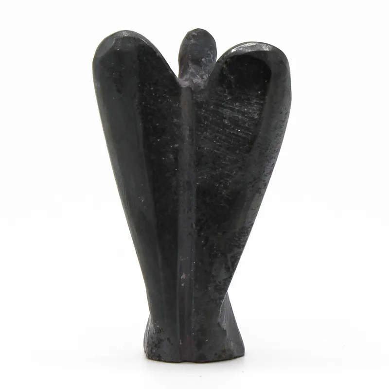 Hand Carved Gemstone Angel - Hematite — foto 2