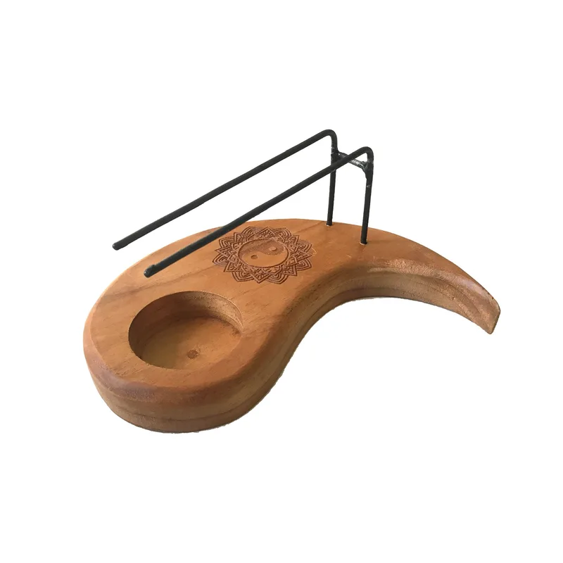 Teardrop Palo Santo Heater Teak Legno Yin & Yang Design