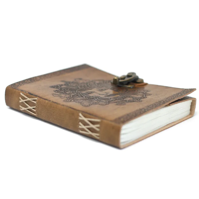 Leather Greenman Notebook — foto 3