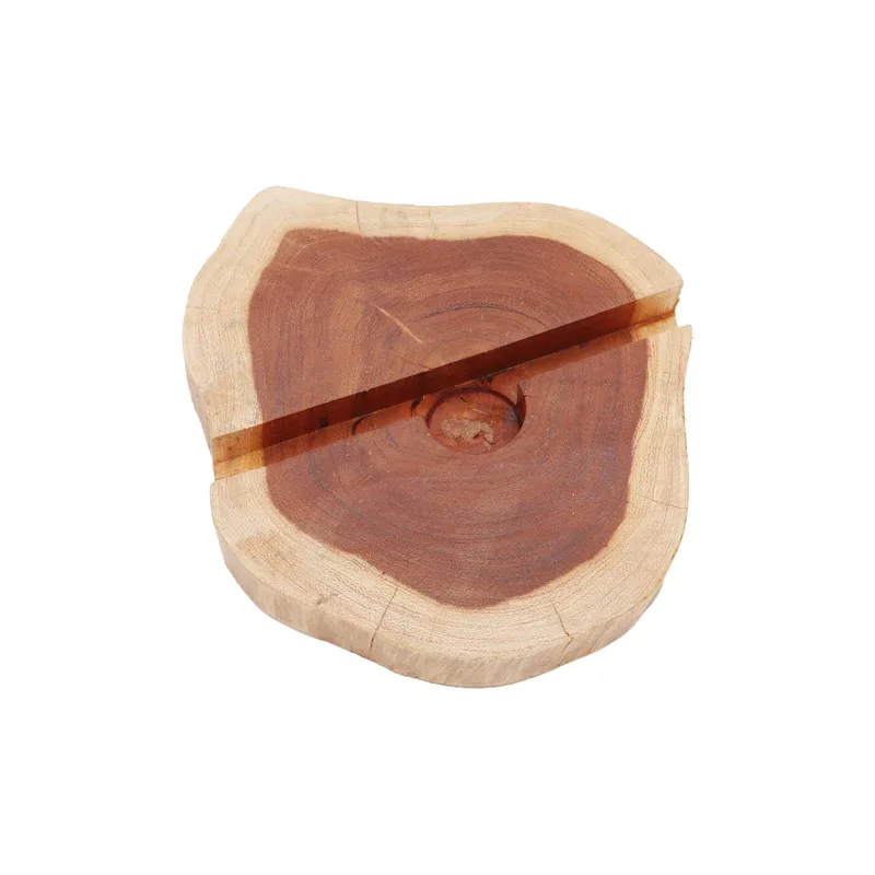 Porta cellulare in legno naturale con inserti Gamal Large — foto 1