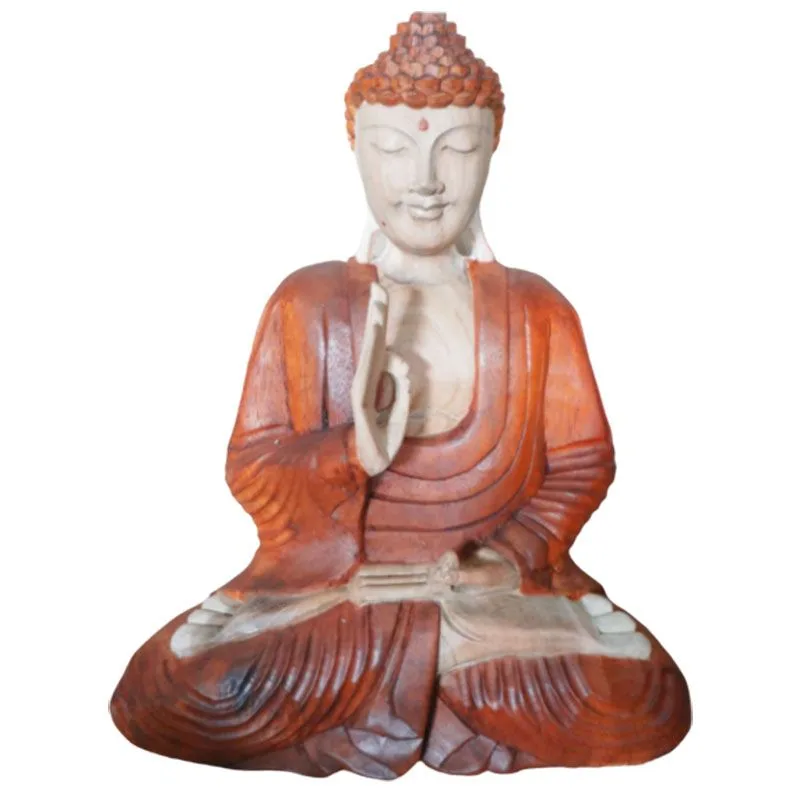 Hand Carved Buddha Statue 60cm Teaching Transmission — foto 2