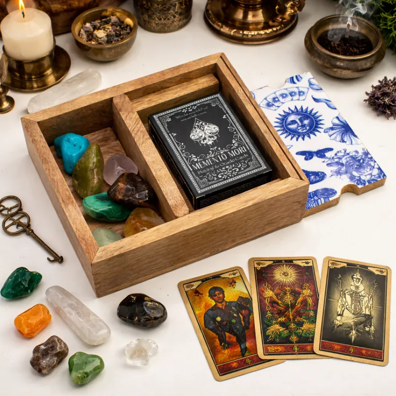 Two Section Tarot Scatola with Card Porta — foto 5