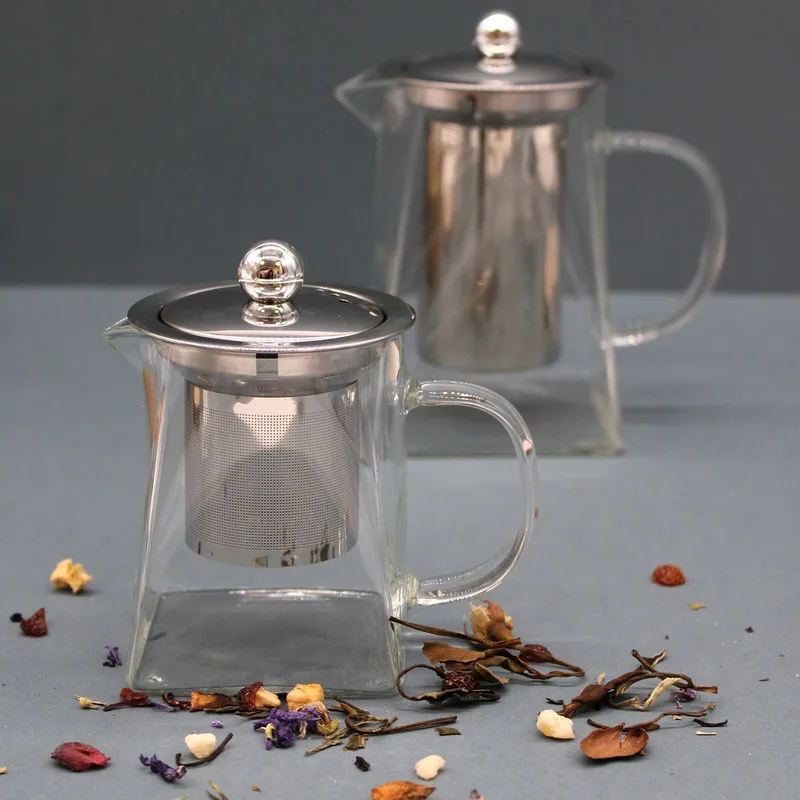Glass Infuser Teapot Tower Shape 350ml — foto 1