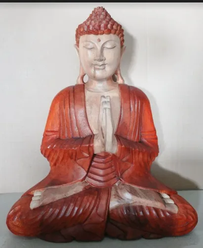 Hand Carved Buddha Statue 40cm Welcome — foto 2