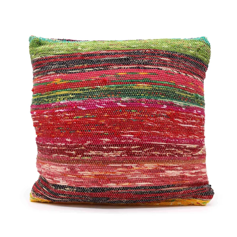 Rag Rug Cushion Covers 40x40cm Multicoloured — foto 2