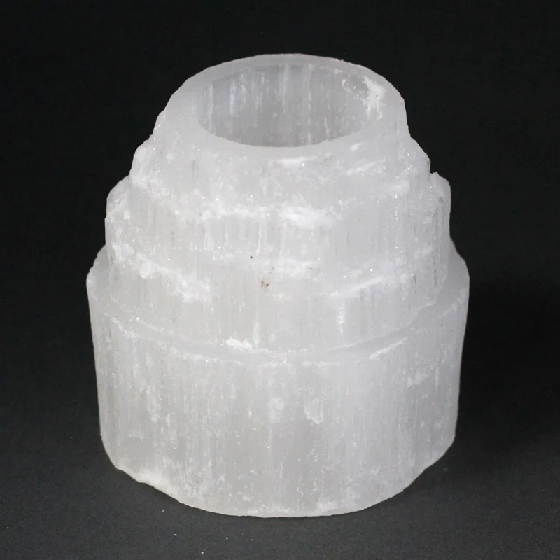 Selenite Mountain Top Candela Porta 8 cm — foto 3