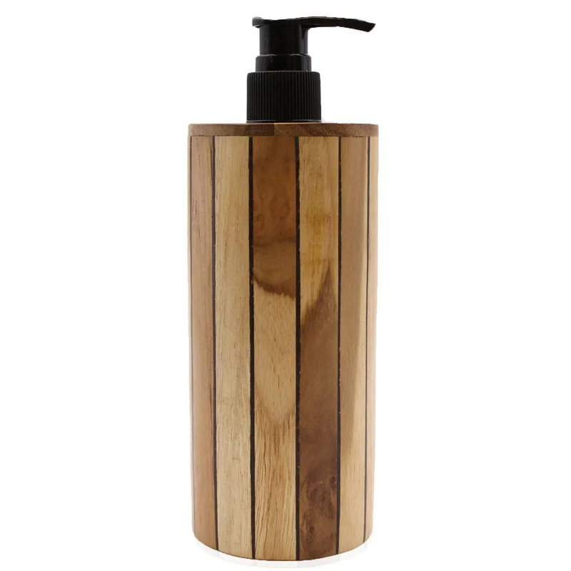 Naturale Teakwood Sapone Dispencer Round — foto 5