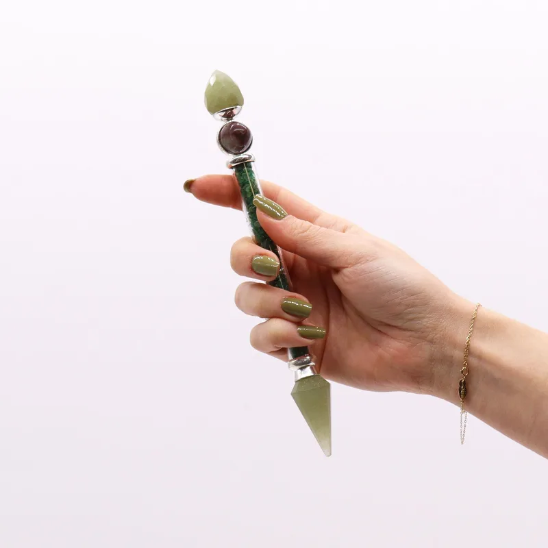 Shiva Lingam Magic Wand Verde Aventurine Happiness — foto 1