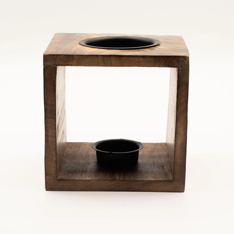 Large Square Mango Legno Olio Bruciatore Moon Goddess — foto 2
