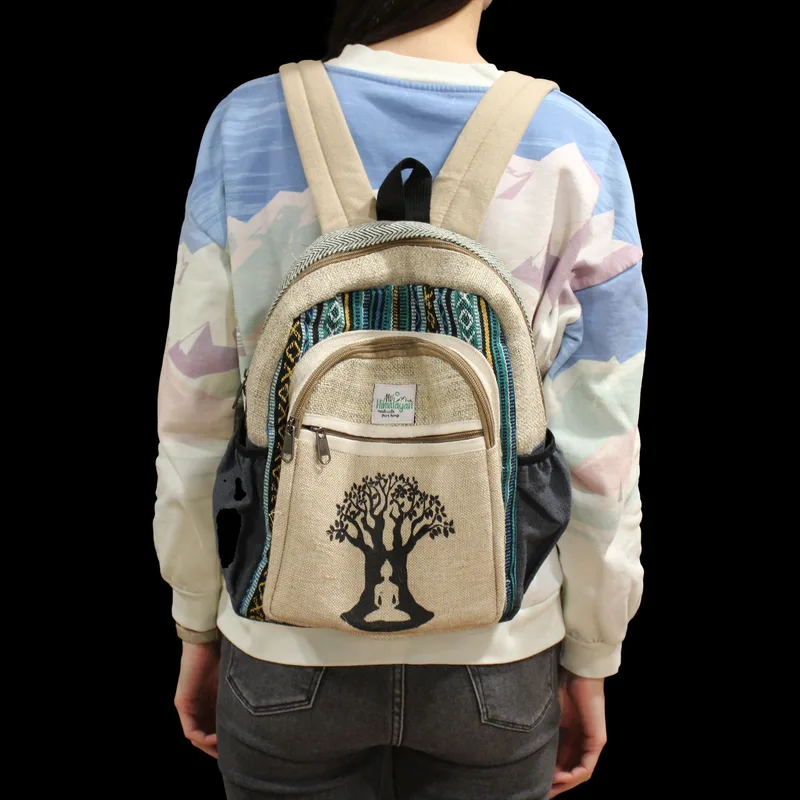 Small Hemp Backpack Bohdi Albero Design — foto 2
