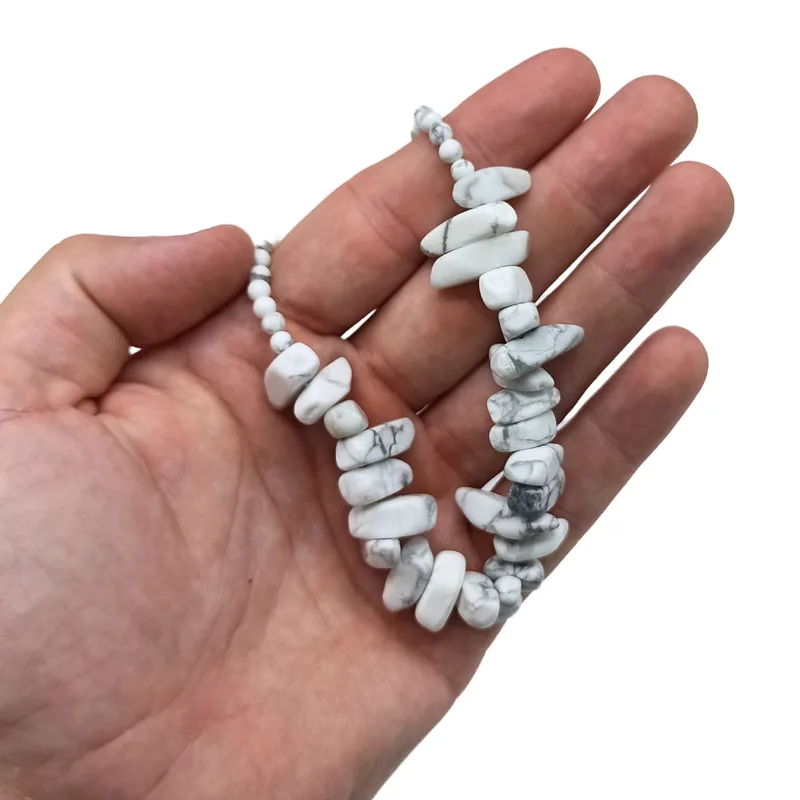 Longstone Gem Necklace Bianco Jasper — foto 1