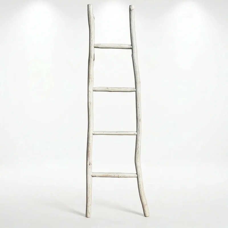 Large Kemu Legno Ladder 1.5m Whitewash Japan Style — foto 1