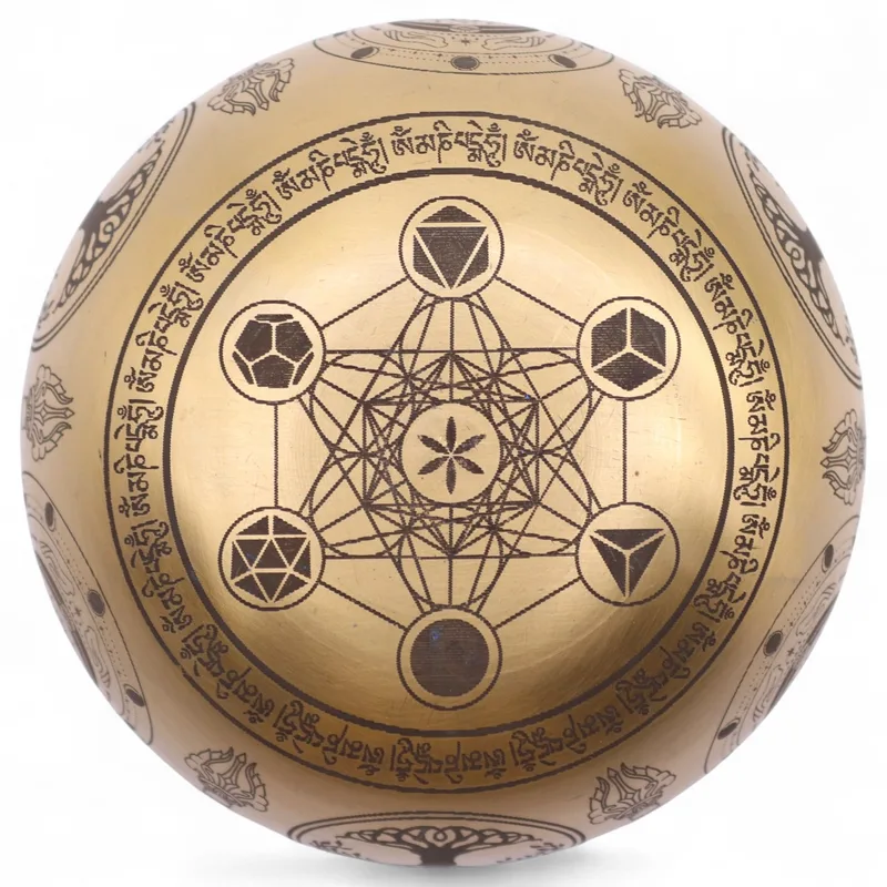 Puro Brass Etched Buddha Set of 4 Approx 3.85kg — foto 5