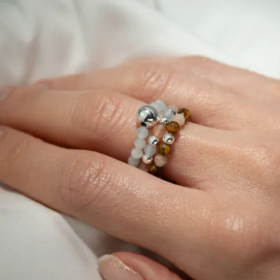 Nymph Spirit Gemstone Ring Set - Sea Sunset — foto 3
