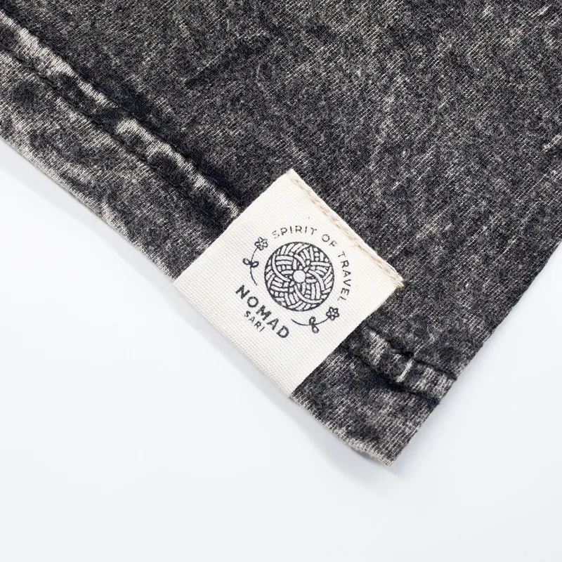 Nomad Sari Stonewashed Cotton T-Shirt Compass of Life Charcoal XL — foto 5