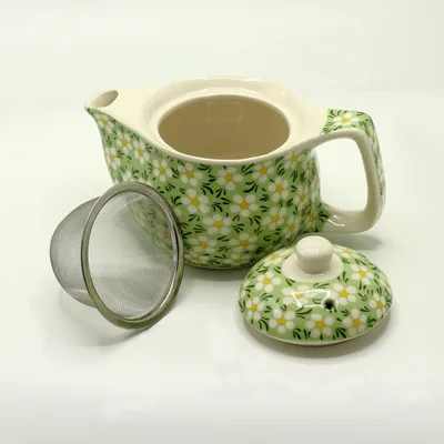 Small Herbal Teapot - Verde Daisy — foto 1