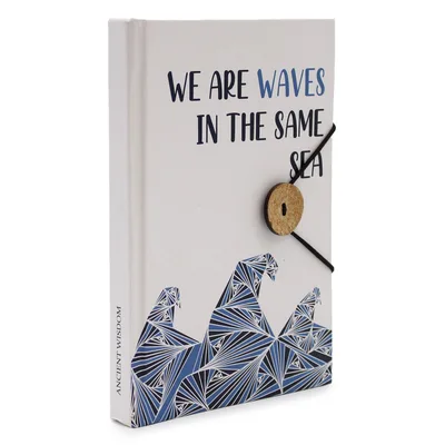 Small Notebook with strap Waves in the same sea — foto 4
