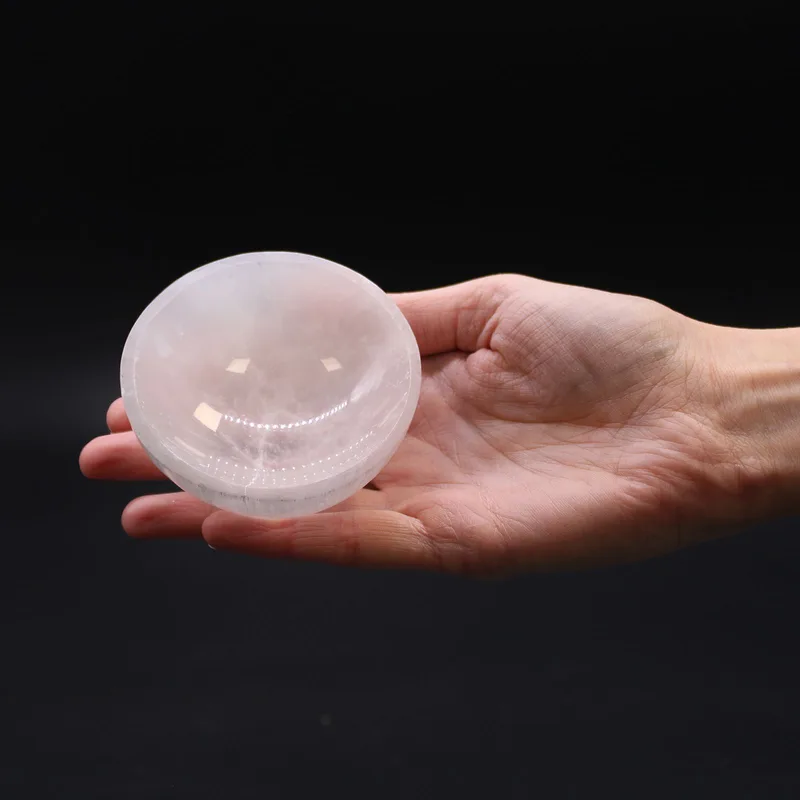 Selenite Round Bowl 8cm