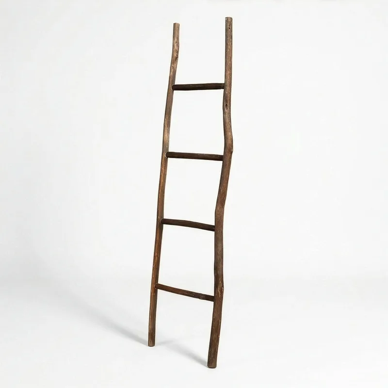 Large Kemu Legno Ladder 1.5m Chocolate Japan Style — foto 1