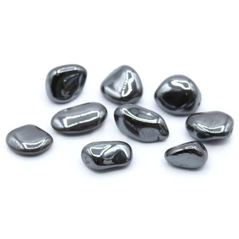 Pack of 24 L Tumble Stones Hematite