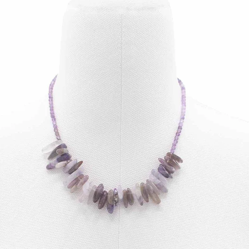 Longstone Gem Necklace Amethyst