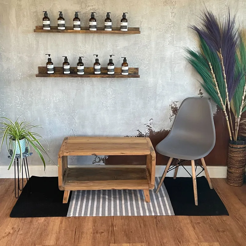 Tappeto in Cotone Indiano 70x170cm Nero/Grigio — foto 5