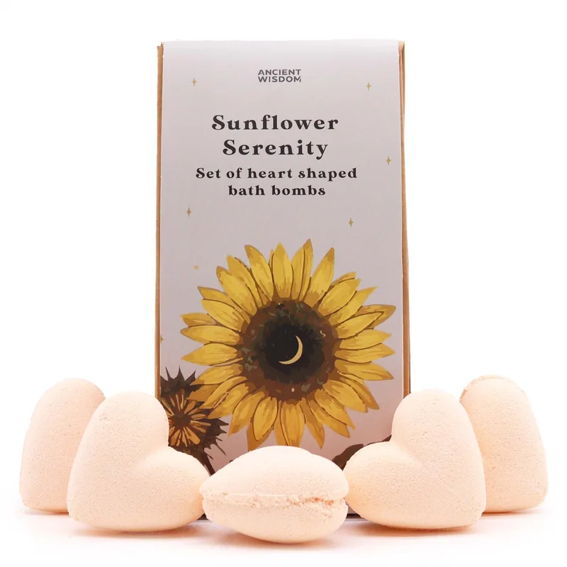 Sunflower Serenity Bagno Heart Gift Set